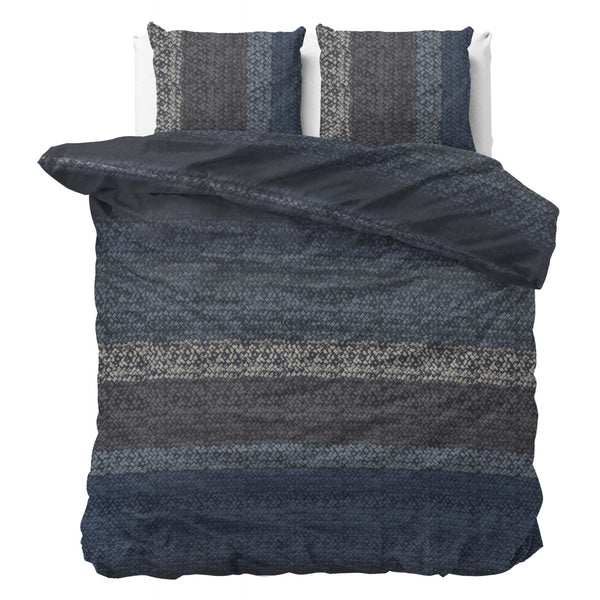 Flanel Gradient Knits Blauw