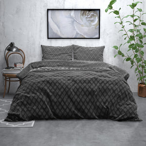 Flanel Cheng Antraciet