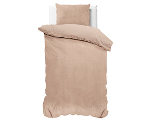 Velvet Uni Duvet Cover Nude