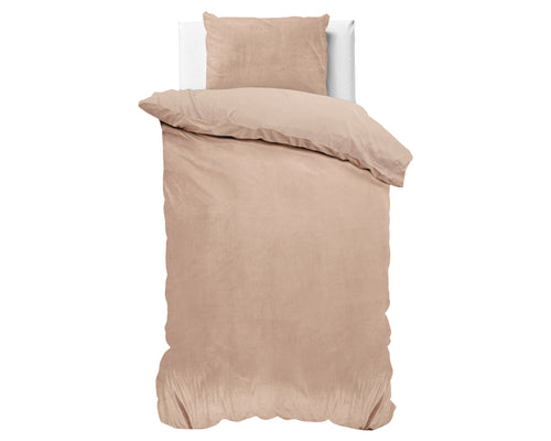Velvet Uni Duvet Cover Nude