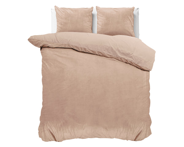 Velvet Uni Duvet Cover Nude