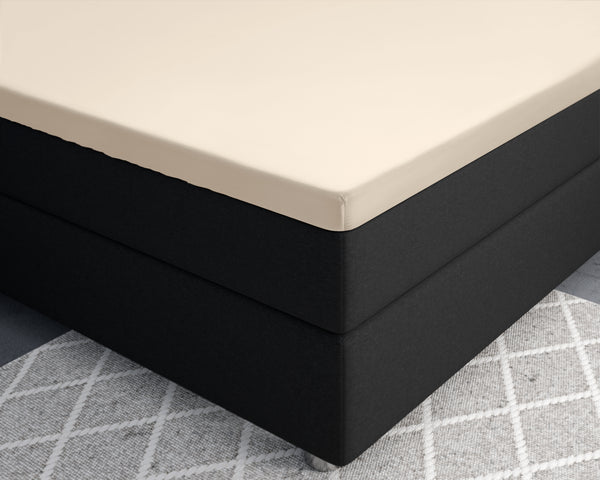 Topper Satin Fitted Sheet Sand