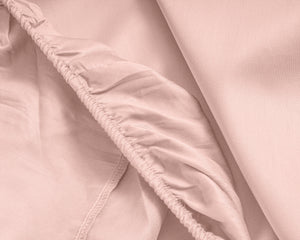 Topper Satin Spannbettlaken Rosa