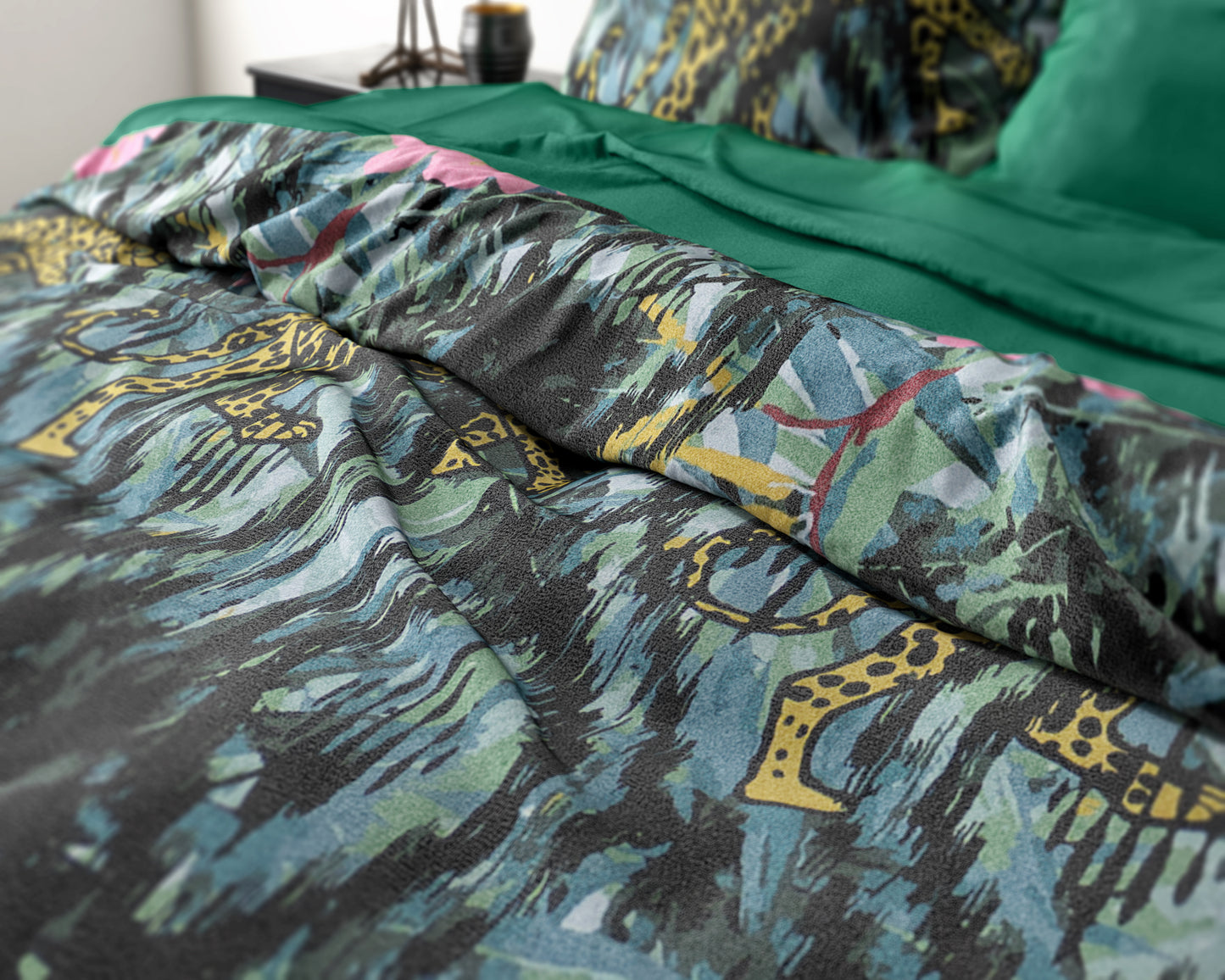 Velvet Botanical forest Groen