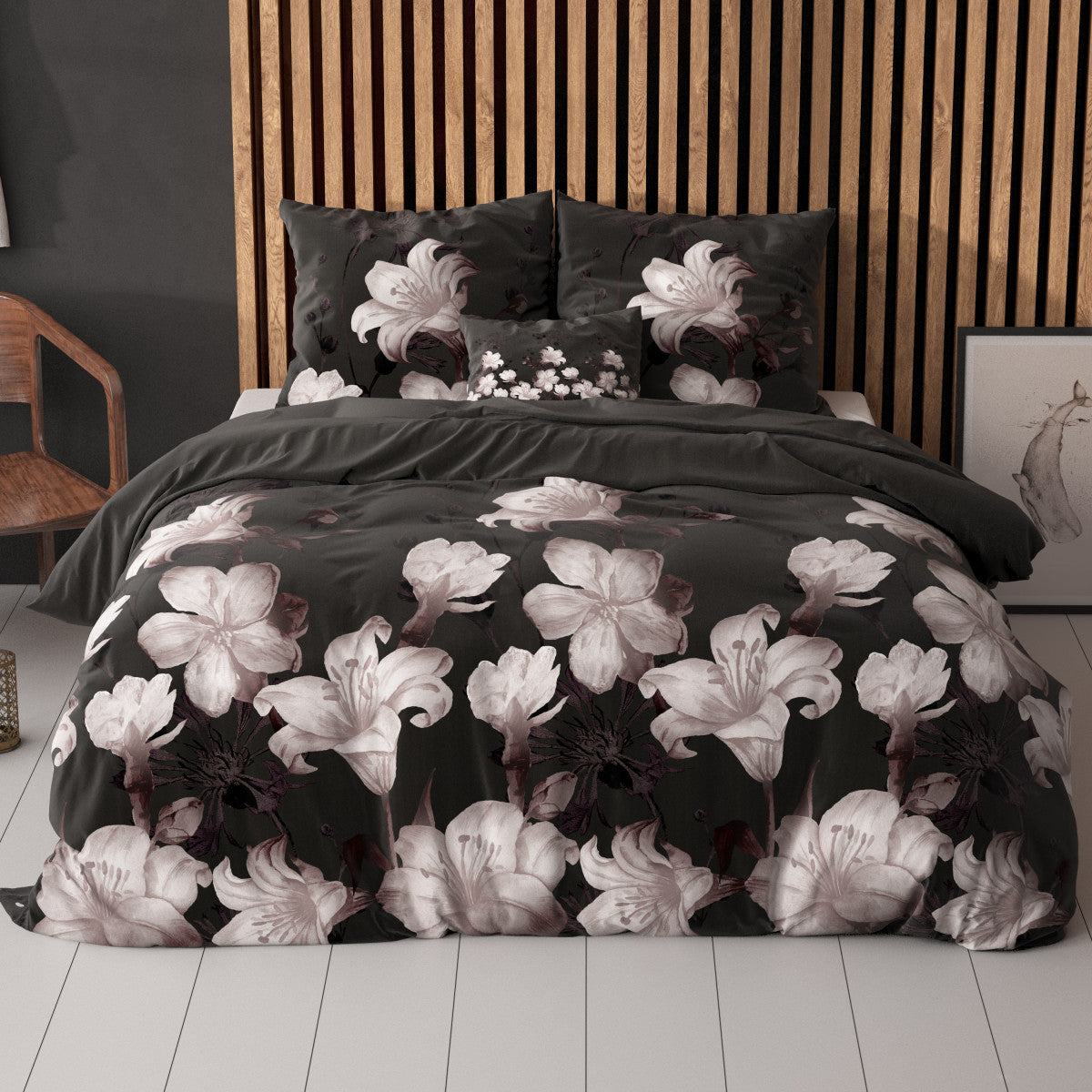 Dark Flower Zwart