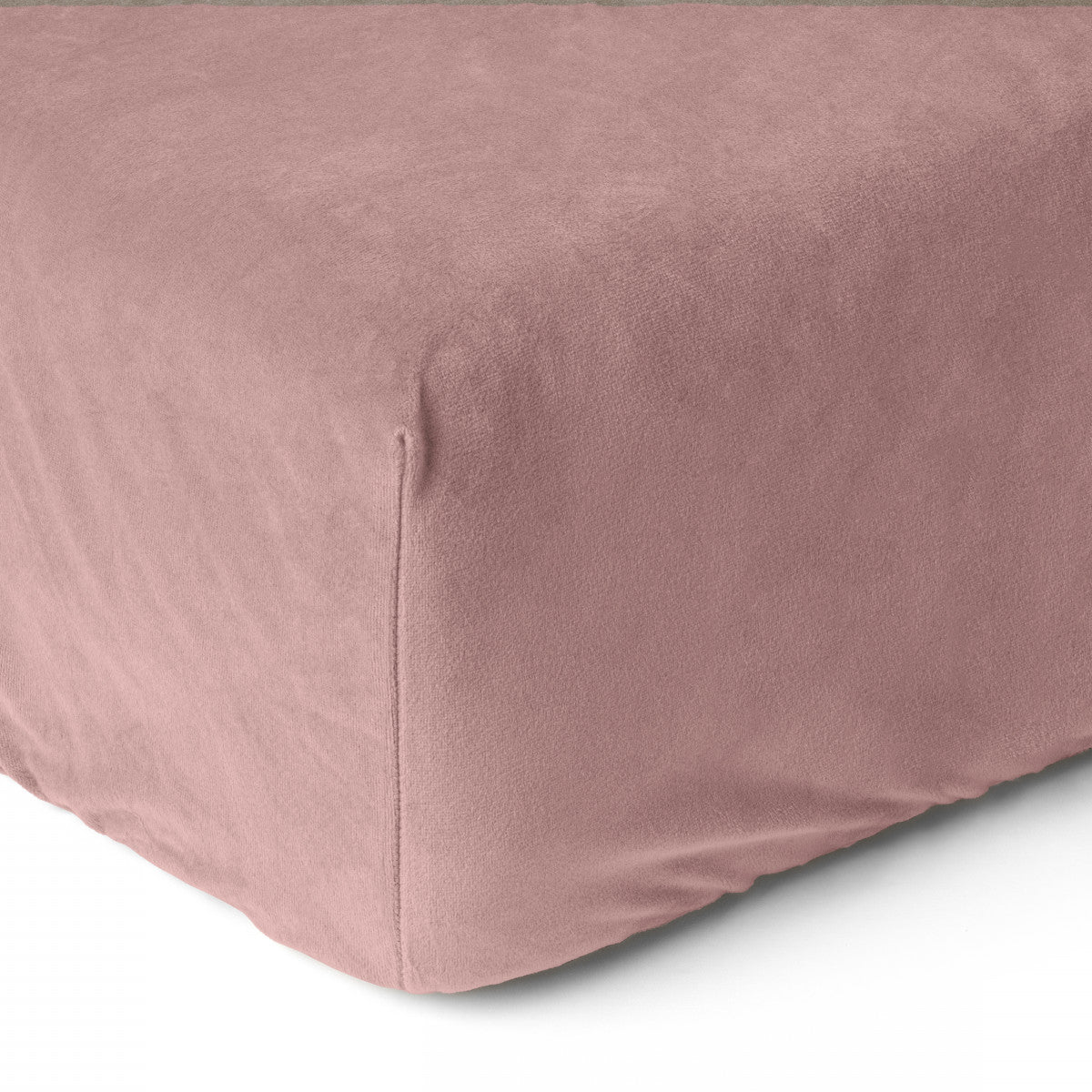 Velvet hoeslaken Oud Roze