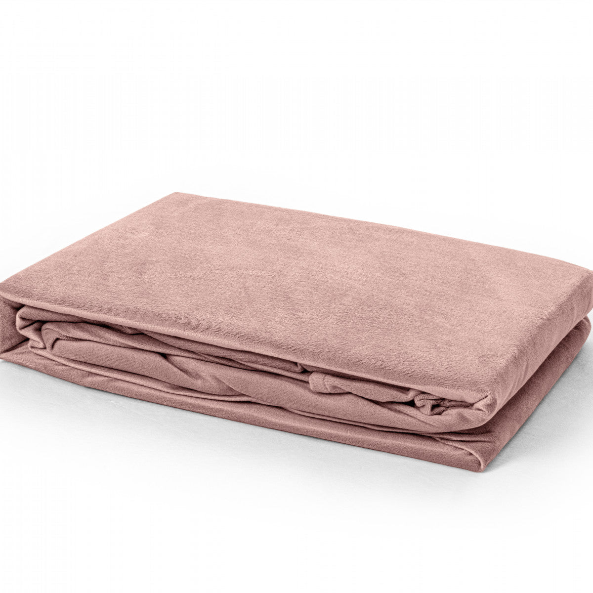 Velvet hoeslaken Oud Roze