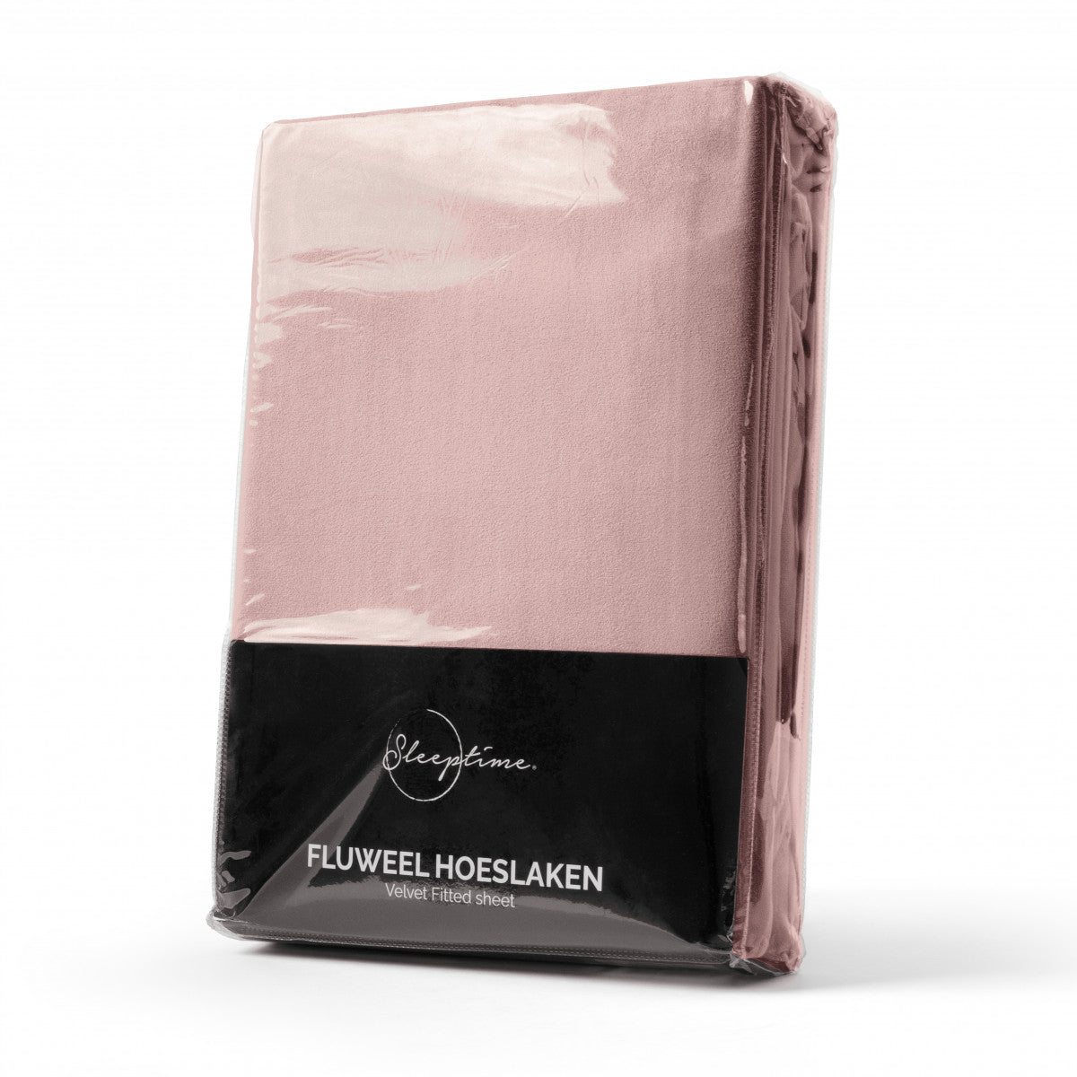 Velvet hoeslaken Oud Roze