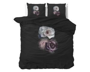 Deep Flowers Zwart