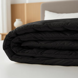 Lazy Dekbed Diamond Zwart Met Kussenslopen