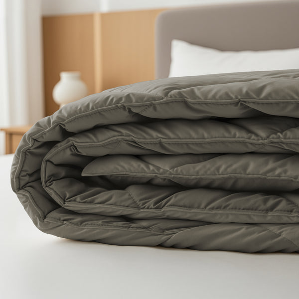 Lazy Dekbed Diamond Kaki Met Kussenslopen