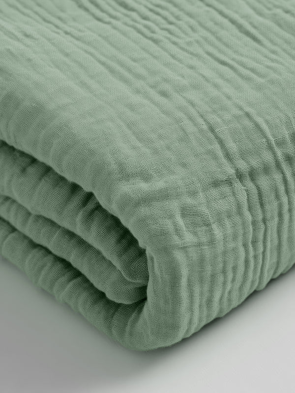 Mousseline Hoeslaken Groen