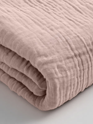 Mousseline Hoeslaken Blush Roze