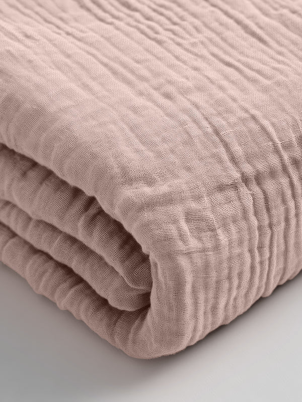 Mousseline Hoeslaken Blush Roze