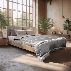 Lileo EasyBed™ Satijn – Zilvergrijs