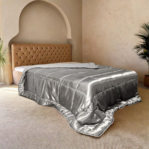 Lileo EasyBed™ Satijn – Zilvergrijs