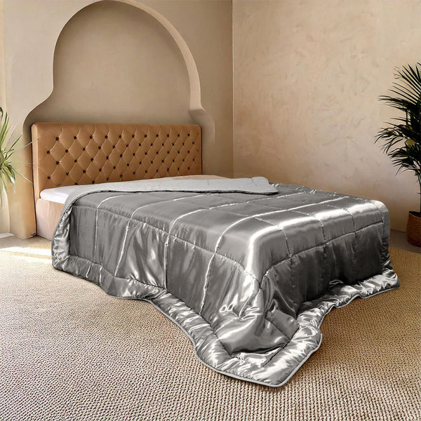 Lileo EasyBed™ Satijn – Zilvergrijs