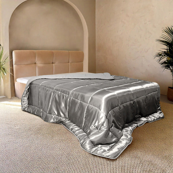 Lileo EasyBed™ Satijn – Zilvergrijs