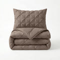 Bettdecke ohne Bettbezug – Lazy Bettdecke Pintuck Taupe
