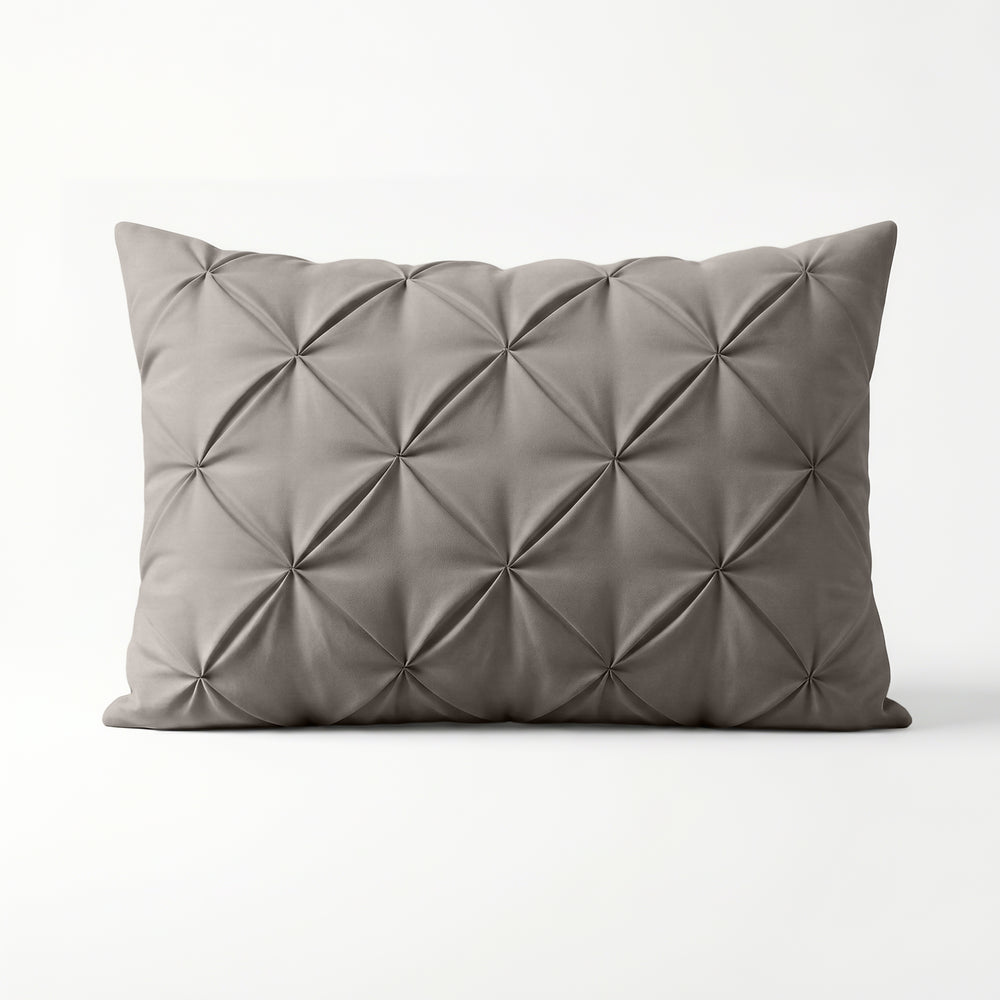 Lazy Pintuck Kussenslopen 2Pack Taupe/Grijs 60 x 70