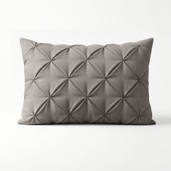 Lazy Pintuck Kussenslopen 2Pack Taupe/Grijs 60 x 70