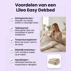 Easy Dekbed Shapes Zand Met Kussenslopen