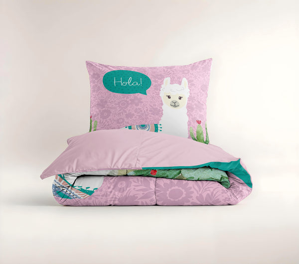 Hola lama Roze 140 x 200/220
