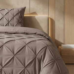 Bettdecke ohne Bettbezug – Lazy Bettdecke Pintuck Taupe