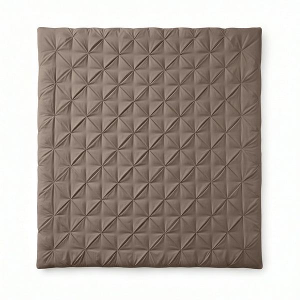 Bettdecke ohne Bettbezug – Lazy Bettdecke Pintuck Taupe