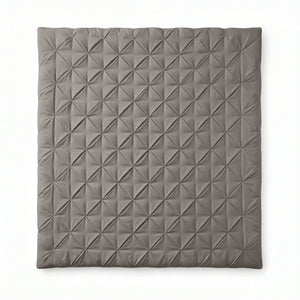 Bettdecke ohne Bettbezug – Lazy Bettdecke Pintuck Taupe/Grau