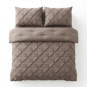 Bettdecke ohne Bettbezug – Lazy Bettdecke Pintuck Taupe