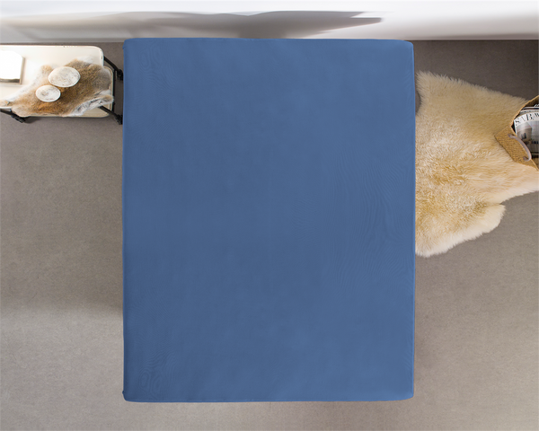Double Jersey 220 gr. Fitted Sheet Blue