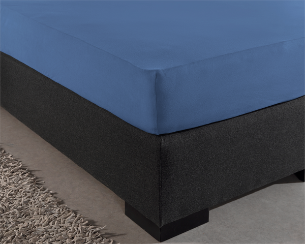 Double Jersey 220 gr. Fitted Sheet Blue