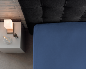 Double Jersey 220 gr. Fitted Sheet Blue