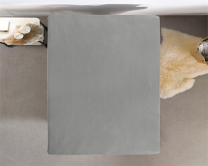 Doppeljersey 220 gr. Spannbettlaken Grau