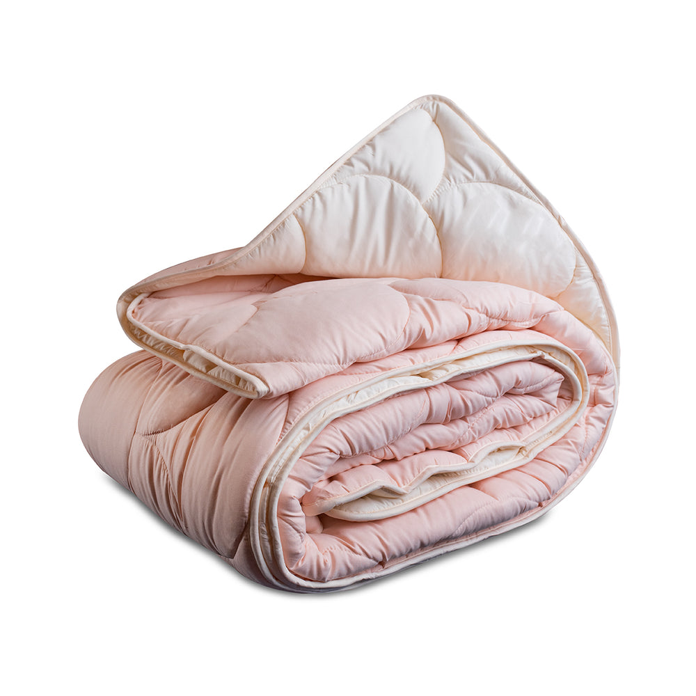 Lileo EasyDekbed™ Crème/Pink – Romantisch, Zacht &amp; Zonder Gedoe