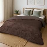 Dekbed Zonder Overtrek - Lileo EasyDekbed™ Tufted Waves – Bruin