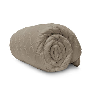 Dekbed Zonder Overtrek - Lileo EasyDekbed™ Tufted Waves – Taupe
