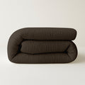 Bettdecke ohne Bezug – Lileo EasyBed™ Musselin – Schokolade