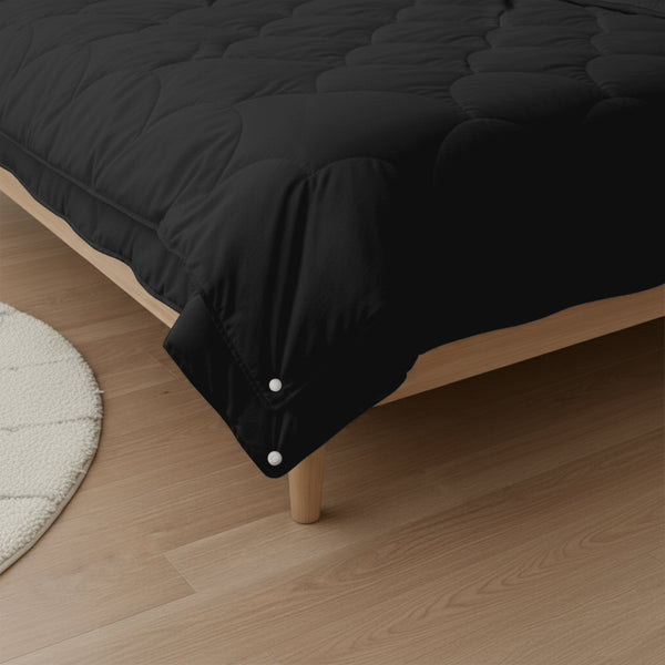 Dekbed Zonder Overtrek - 4-Season Eazzzy Quilts - Zwart