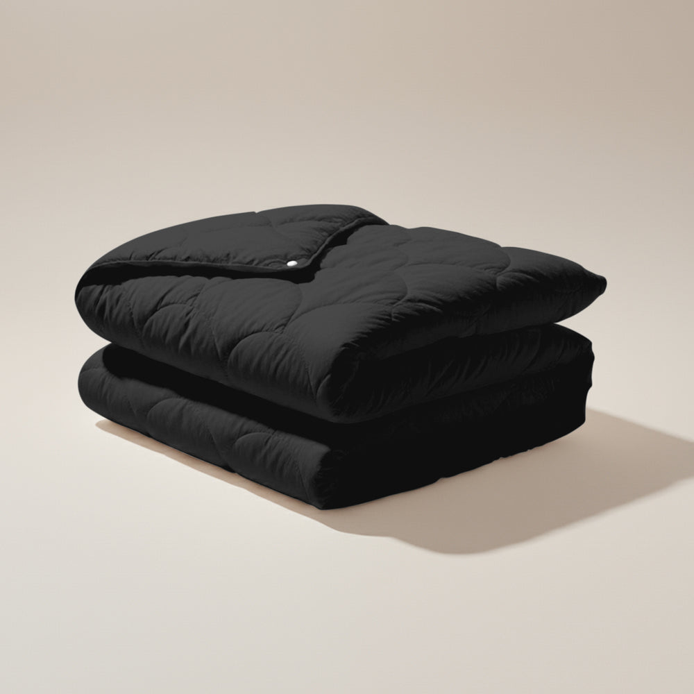 Dekbed Zonder Overtrek - 4-Season Eazzzy Quilts - Zwart