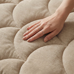 Dekbed Zonder Overtrek - Chenille Velvet Emboss - Taupe