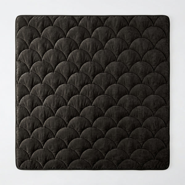 Dekbed Zonder Overtrek - Chenille Velvet Emboss - Zwart