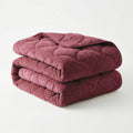 Dekbed Zonder Overtrek - Chenille Velvet Emboss - Burgundy