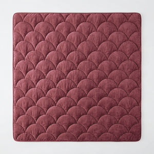 Dekbed Zonder Overtrek - Chenille Velvet Emboss - Burgundy