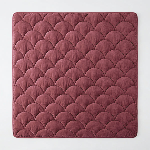 Dekbed Zonder Overtrek - Chenille Velvet Emboss - Burgundy