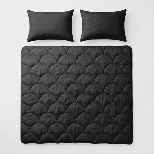 Dekbed Zonder Overtrek - Katoen Percale incl. Kussenslopen - Anthracite
