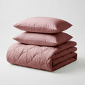 Dekbed Zonder Overtrek - Katoen Percale incl. Kussenslopen - Oud Roze