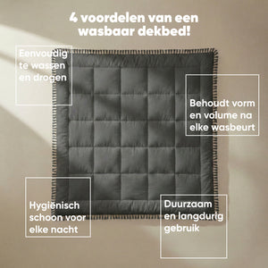 Dekbed Zonder Overtrek – Ibiza Lace Trim Zwart