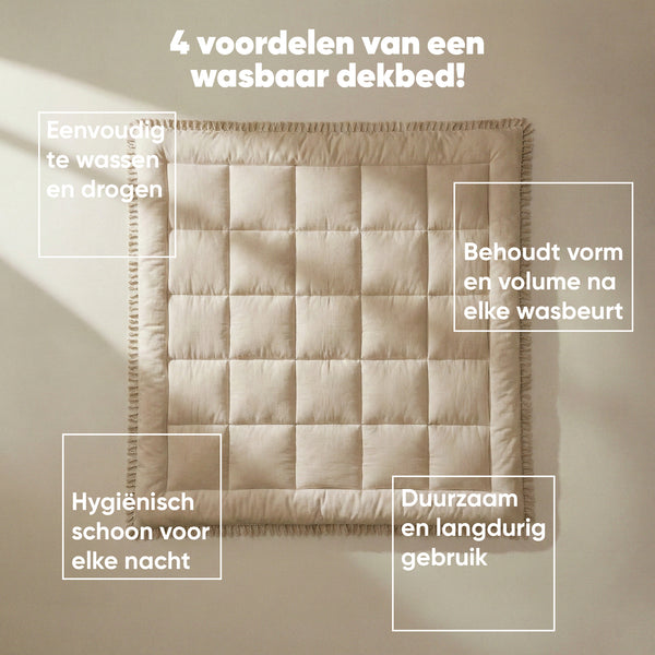 Dekbed Zonder Overtrek – Ibiza Lace Trim Taupe